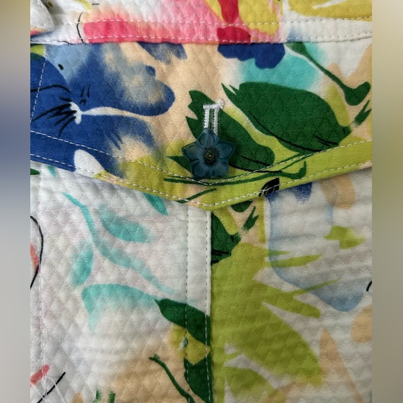 Christoper & Banks women’s vibrant floral multicolor jacket size medium - Picture 14 of 14